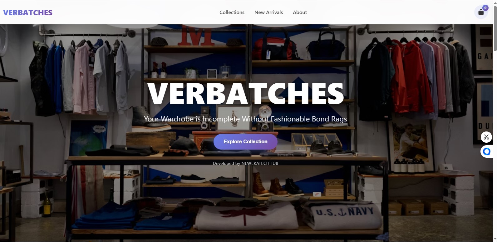E-commerce Store Frontend Screenshot